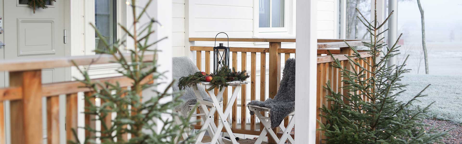 Nybyggt sekelskifteshus i julskrud