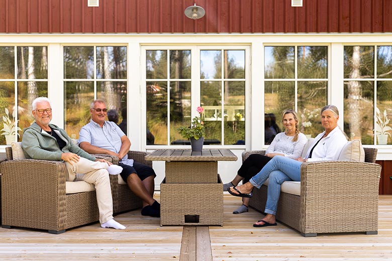 Från vänster: Börje, Håkan, Anette och Ulrika.