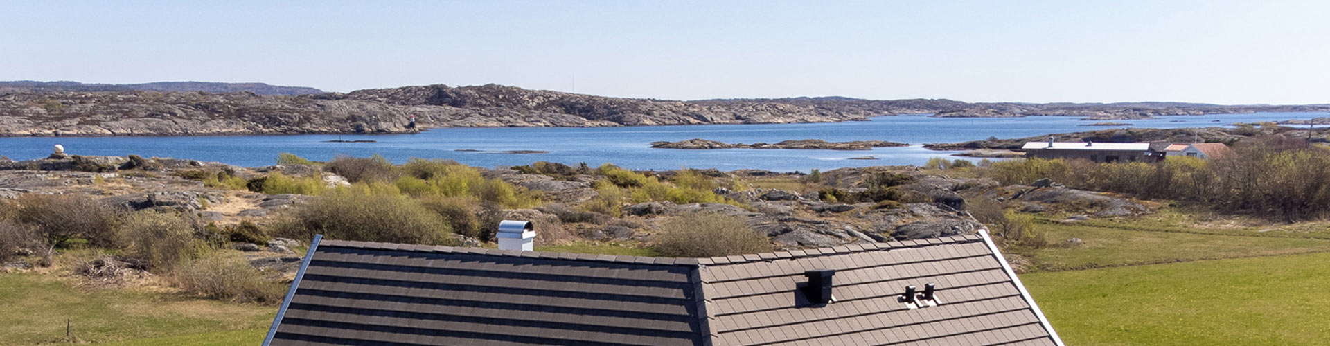 Västkusthuset byggdes i lösvirke på en bilfri ö