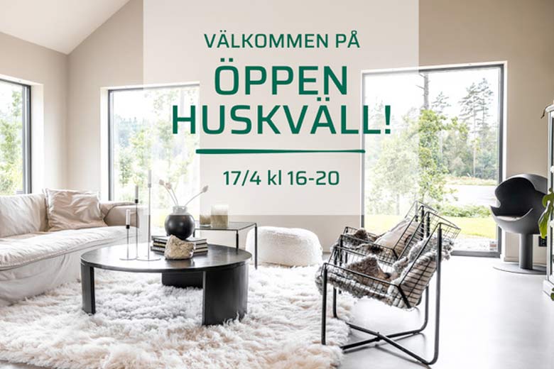 Välkommen på Öppen Huskväll i Bergstena! - Bild från husleverantören Alingsås Huspaket.