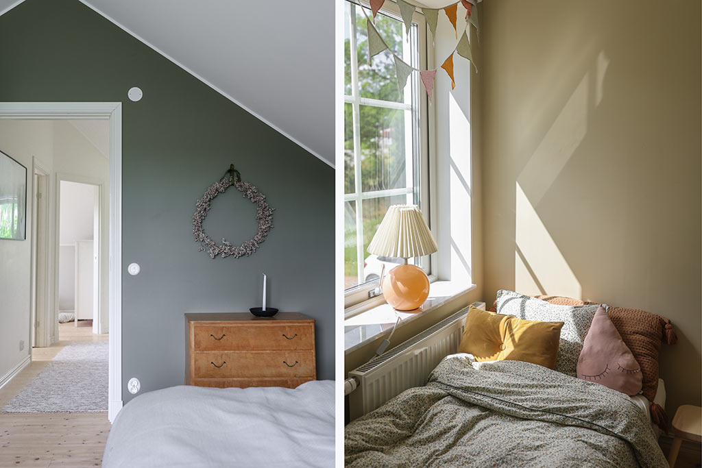 Sovrum på övervåningen