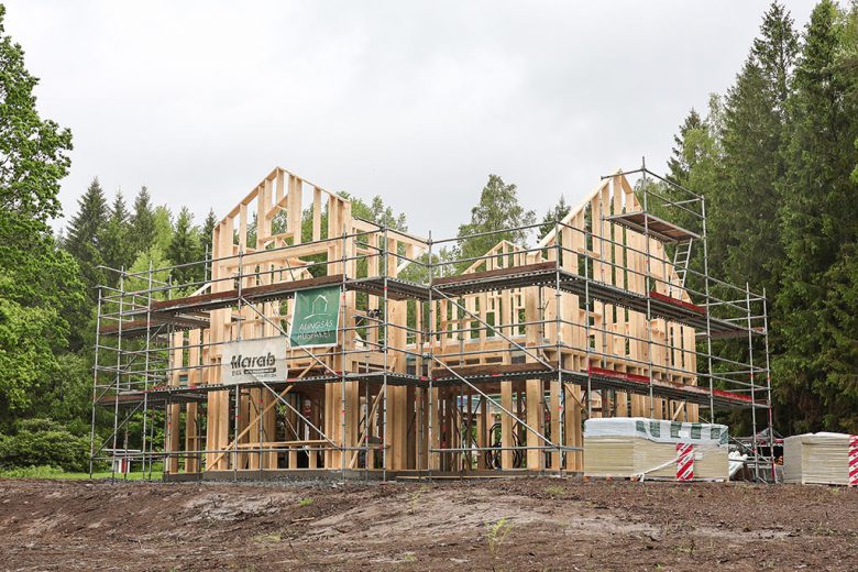 Rasmus och Frida bygger sitt drömhus i Hjälmared – Del 1 - Bild från husleverantören Alingsås Huspaket.