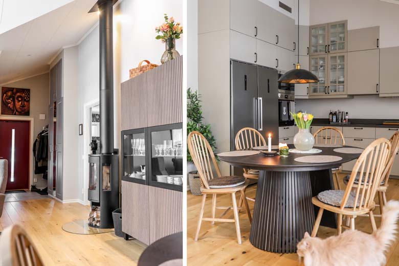 Bra takhöjd för att kunna rymma extra skåp