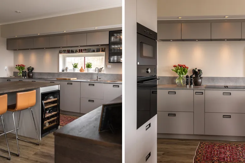 Inbyggd micro och ugn