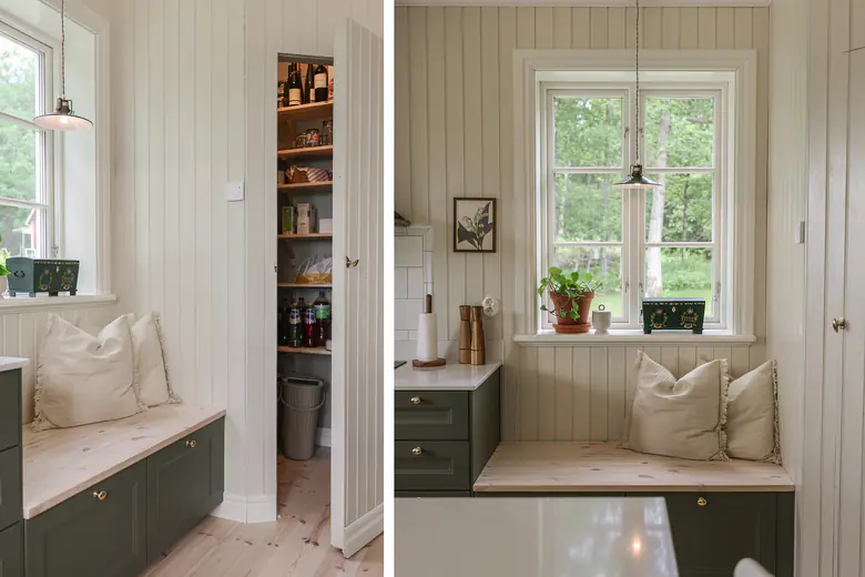Platsbyggd sittbänk