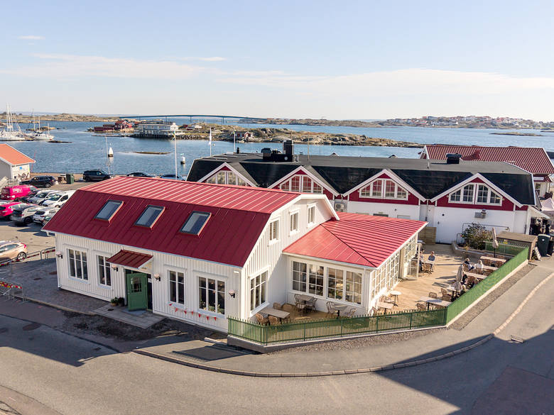 Flygbild på huset